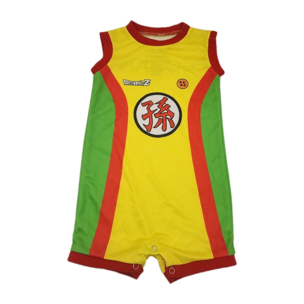 BoxLunch Exclusive Dragon Ball Z Gohan Basketball Jersey Romper Sz 18 Months